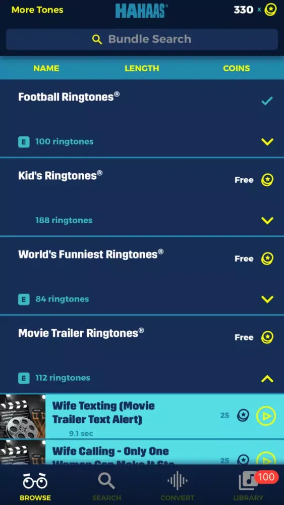 Capturas de pantalla de Comedy Ringtones Superstore & Ringtone Converter