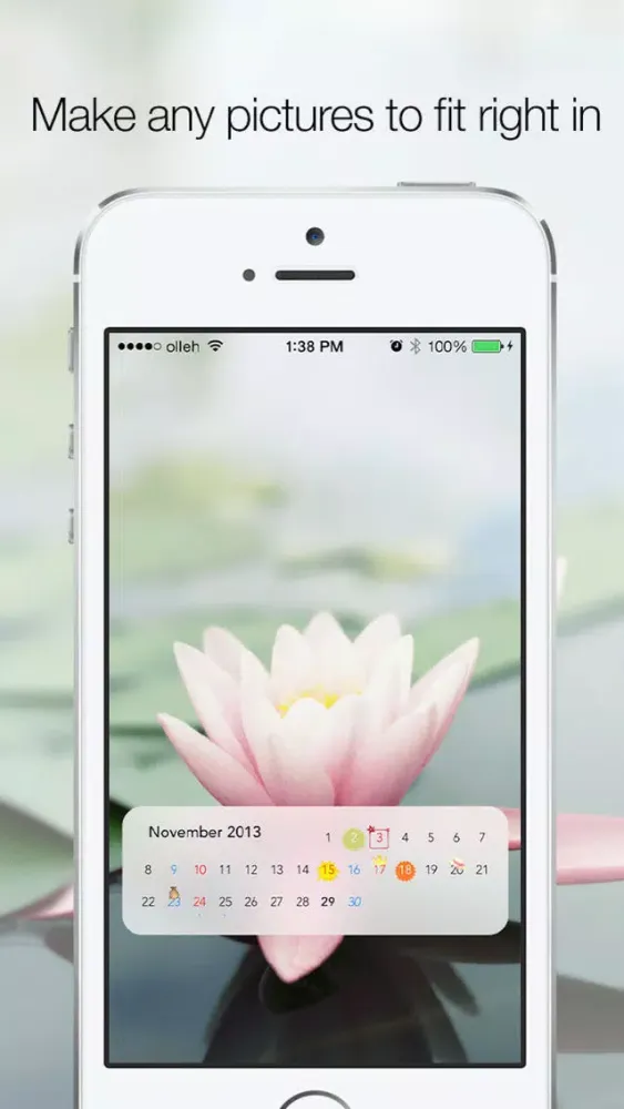 Capturas de tela do Calendar Wallpapers Plus