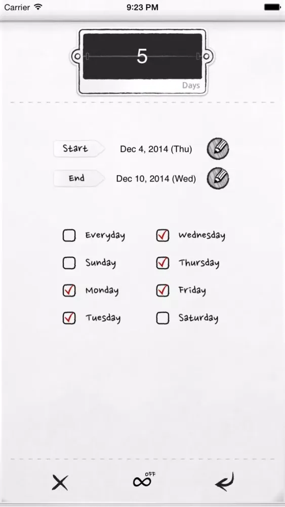 Zrzuty ekranu My Wonderful Goals * To-do note for my daily life