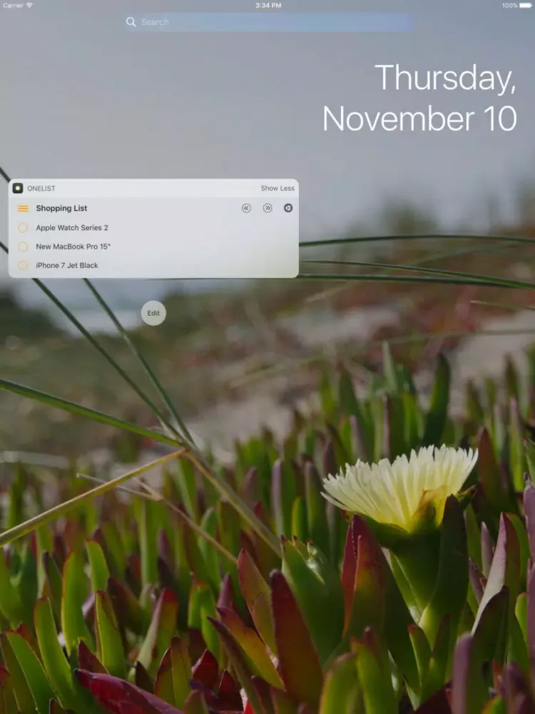 Zrzuty ekranu OneList - Reminders Widget iPad 