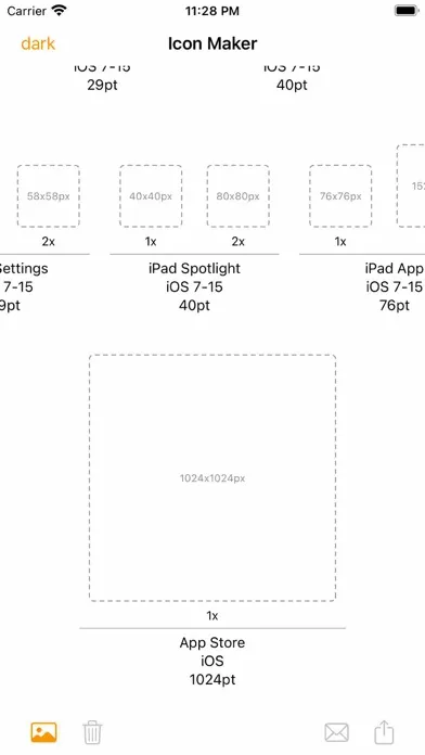 Capturas de pantalla de Icon Maker for iOS