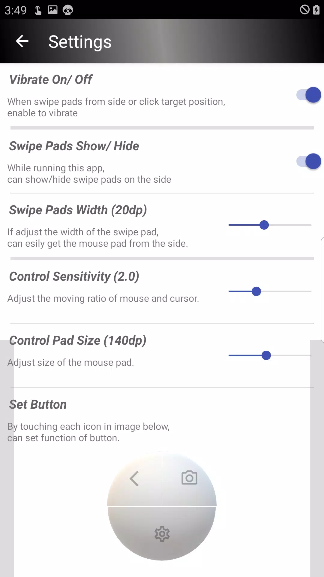 One hand Click Screenshots