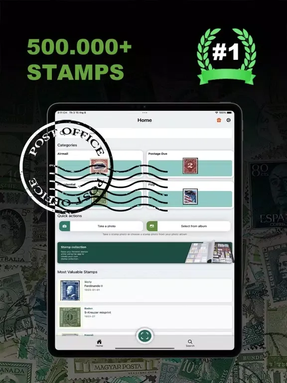 Stamp Identifier - Stamp Value iPad  Screenshots