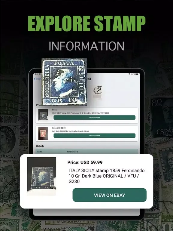 Stamp Identifier - Stamp Value iPad  Screenshots