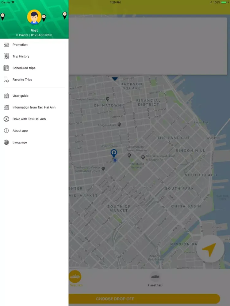 Taxi Hải Anh iPad 應用截圖
