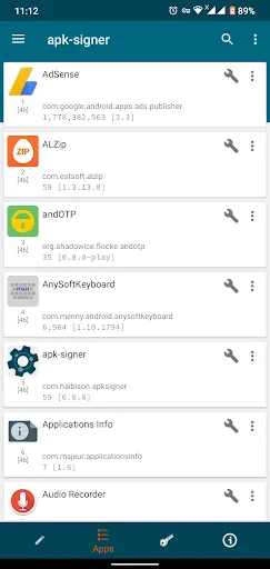 Screenshot di apk-signer