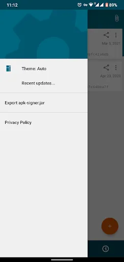 Screenshot di apk-signer