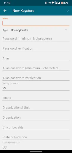Screenshot di apk-signer