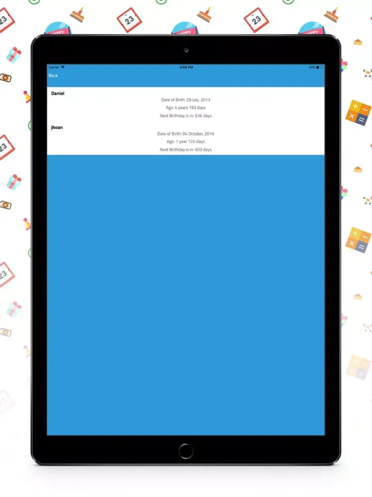 Age Calculator - Chronological iPad  Ekran Görüntüleri