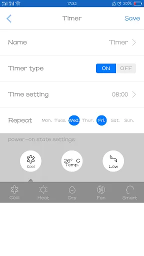 Zrzuty ekranu HaierSmartAir2