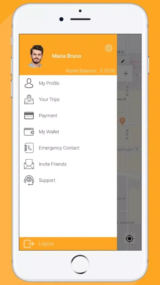 Capturas de tela do Hail Ridesharing