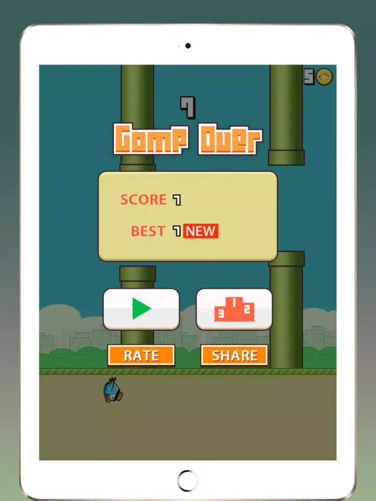 Tangkapan layar Crazy Bird:Flying bird iPad 