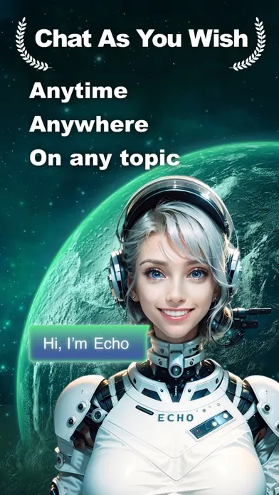 Zrzuty ekranu Echo AI- Al Character Chat