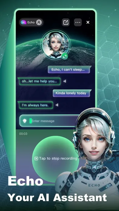 Zrzuty ekranu Echo AI- Al Character Chat
