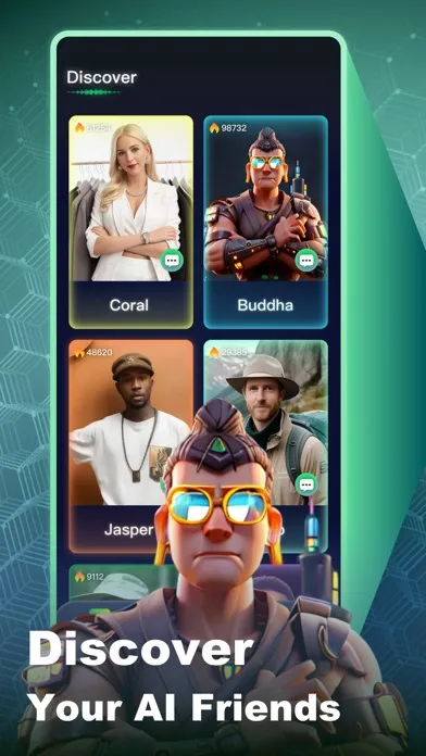 Zrzuty ekranu Echo AI- Al Character Chat