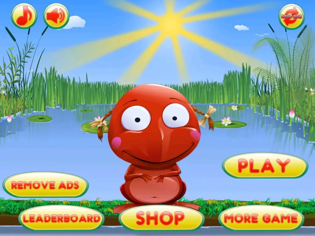 Go Frog Go - Jack the Tiny Red Jumpy Frog vs. Hoppy Insects iPad 应用截图