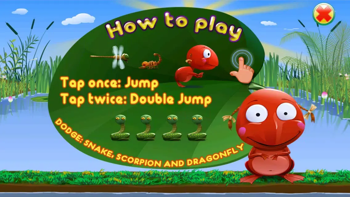 Go Frog Go - Jack the Tiny Red Jumpy Frog vs. Hoppy Insects应用截图
