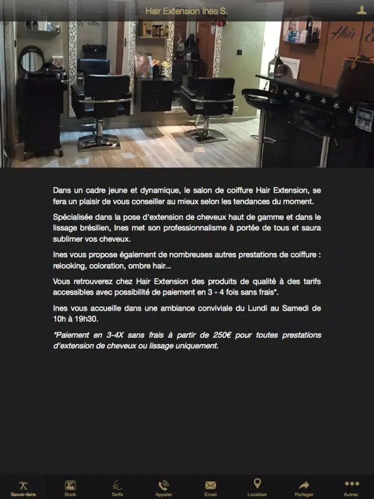 Zrzuty ekranu Hair Extension Ines S. Toulon iPad 