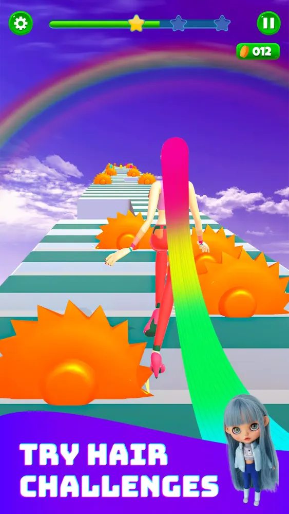JoJo Dancing Hair Race 3D Game স্ক্রিনশট