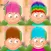 Child game / hair cut 9 types colors