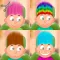 Child game / hair cut 9 types colors