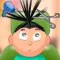Child game / black hair cut