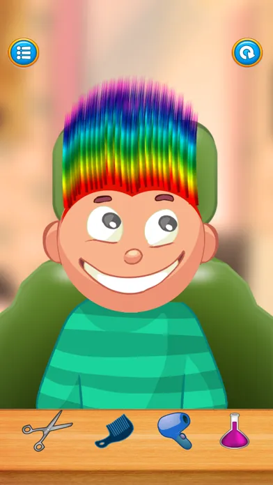 Screenshot di Child game / rainbow hair cut