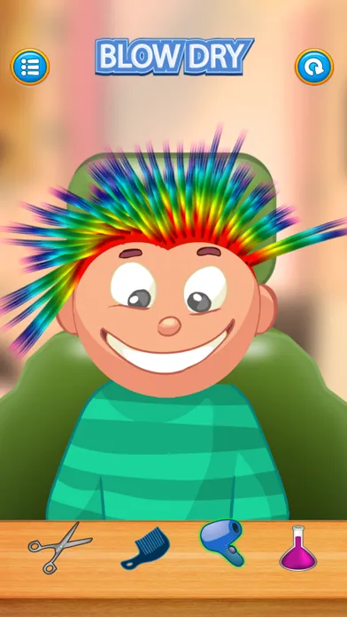 Screenshot di Child game / rainbow hair cut