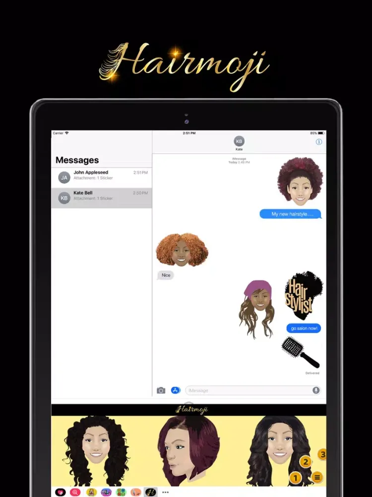 HairMoji iPad 应用截图