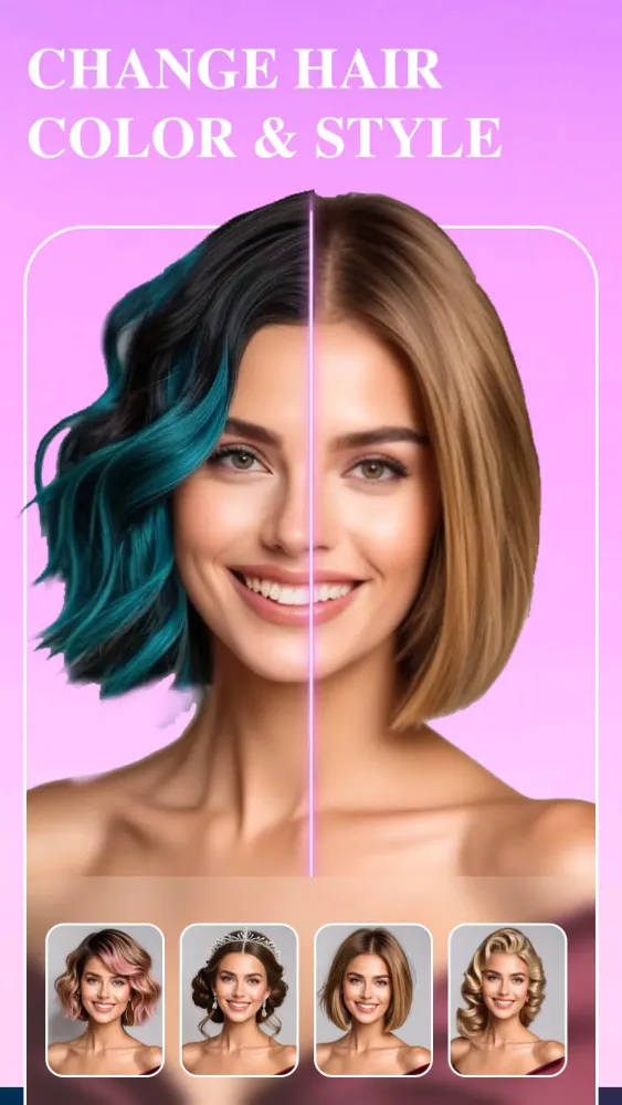 Hair Lab: AI hairstyle Face Ekran Görüntüleri