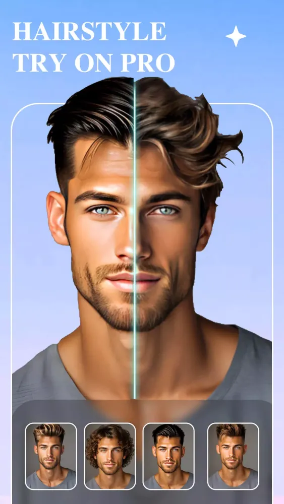 Hair Lab: AI hairstyle Face Ekran Görüntüleri