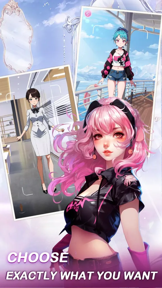 Capturas de tela do Anime Dress Up Games Moe Girls