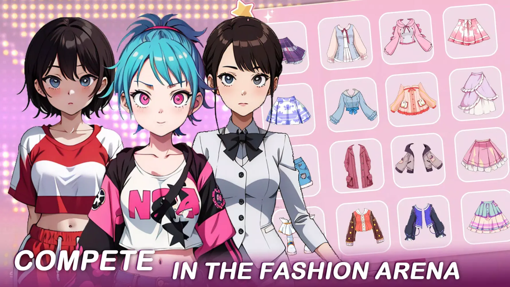 Capturas de tela do Anime Dress Up Games Moe Girls