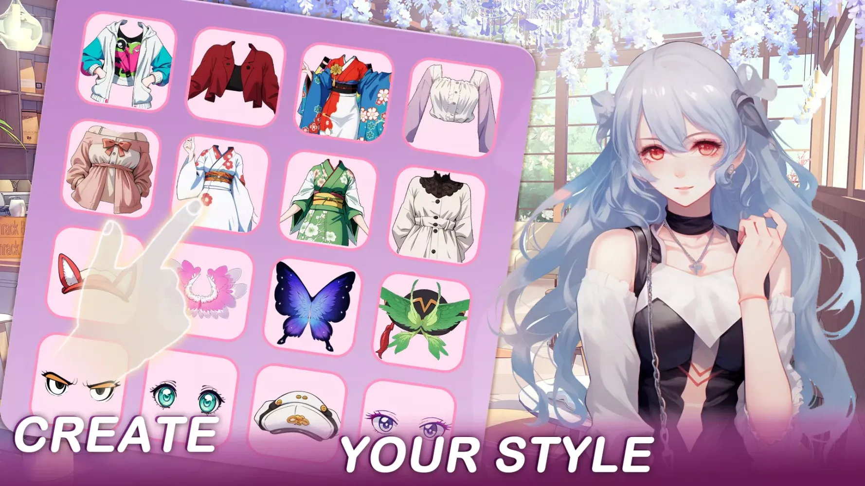 Capturas de tela do Anime Dress Up Games Moe Girls