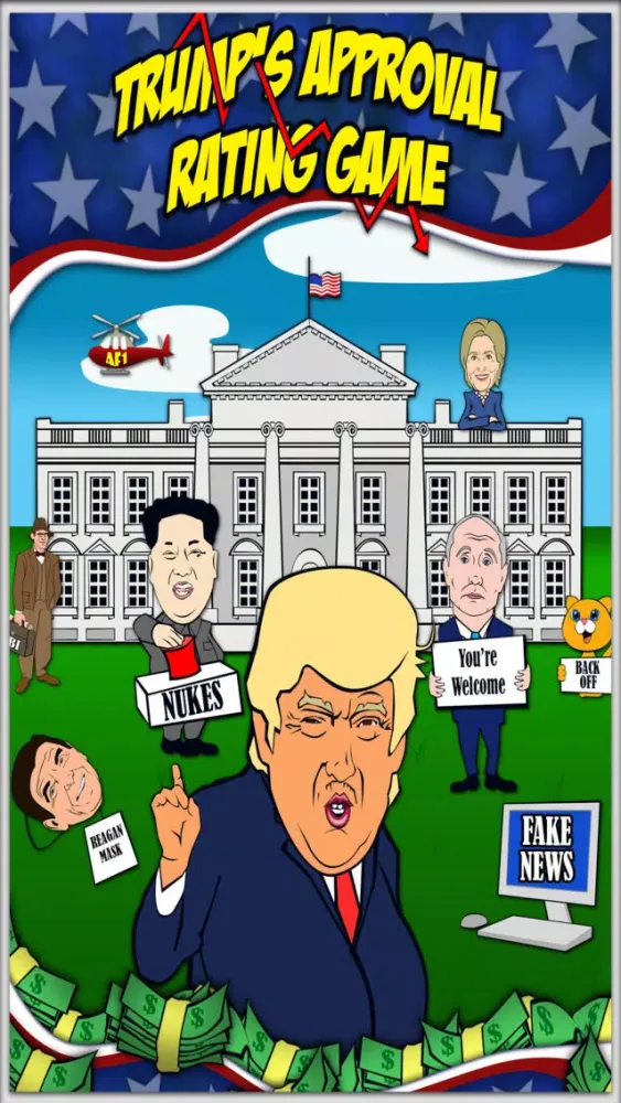 Zrzuty ekranu Trump's Approval Rating Game