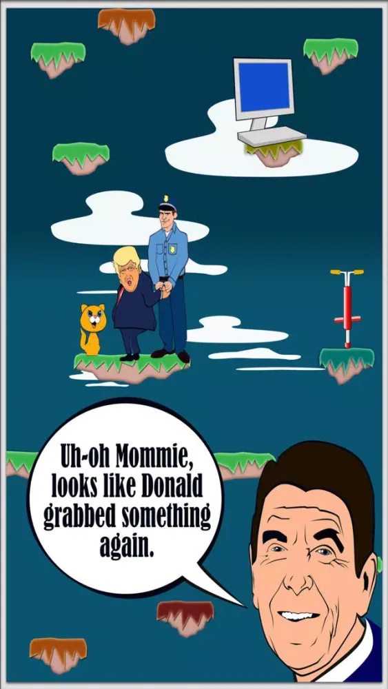 Zrzuty ekranu Trump's Approval Rating Game