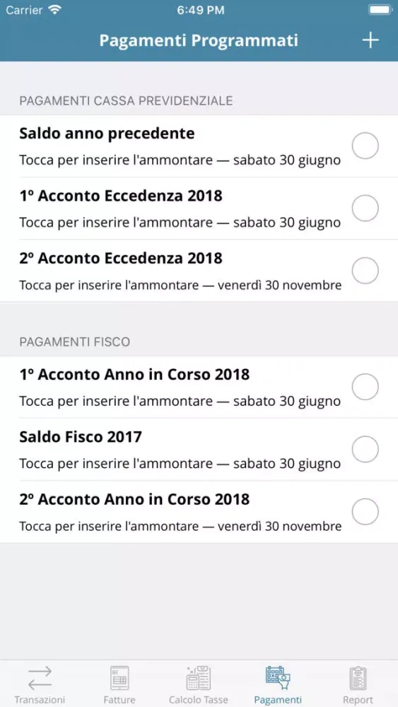 Capturas de pantalla de FlatApp - Regime Forfettario
