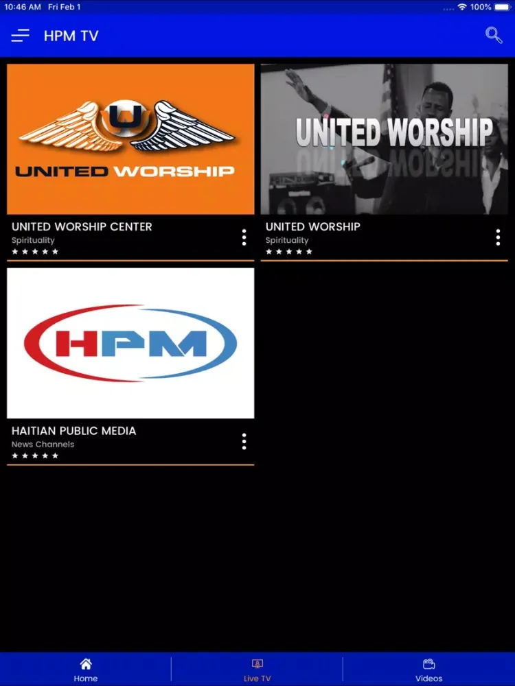 HPM TV iPad  স্ক্রিনশট