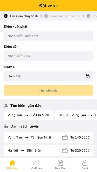 Ảnh chụp màn hình của Đại lý Hải Vân