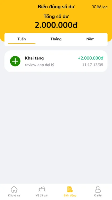 Ảnh chụp màn hình của Đại lý Hải Vân