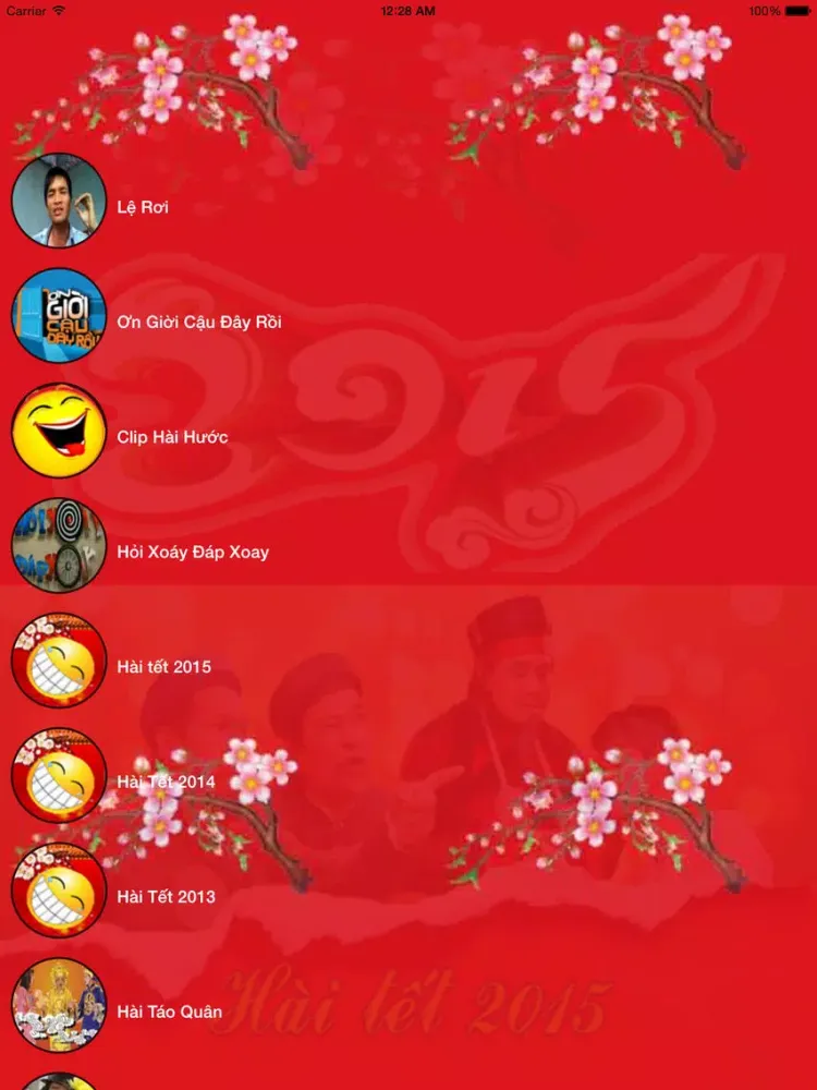 Capturas de tela do Hai Tet 2016 - Hài Việt iPad 