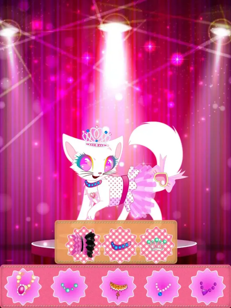 ภาพหน้าจอของ Lovely Kitten - Crazy Pet Beauty Salon Game for Girls Kids Teens iPad 