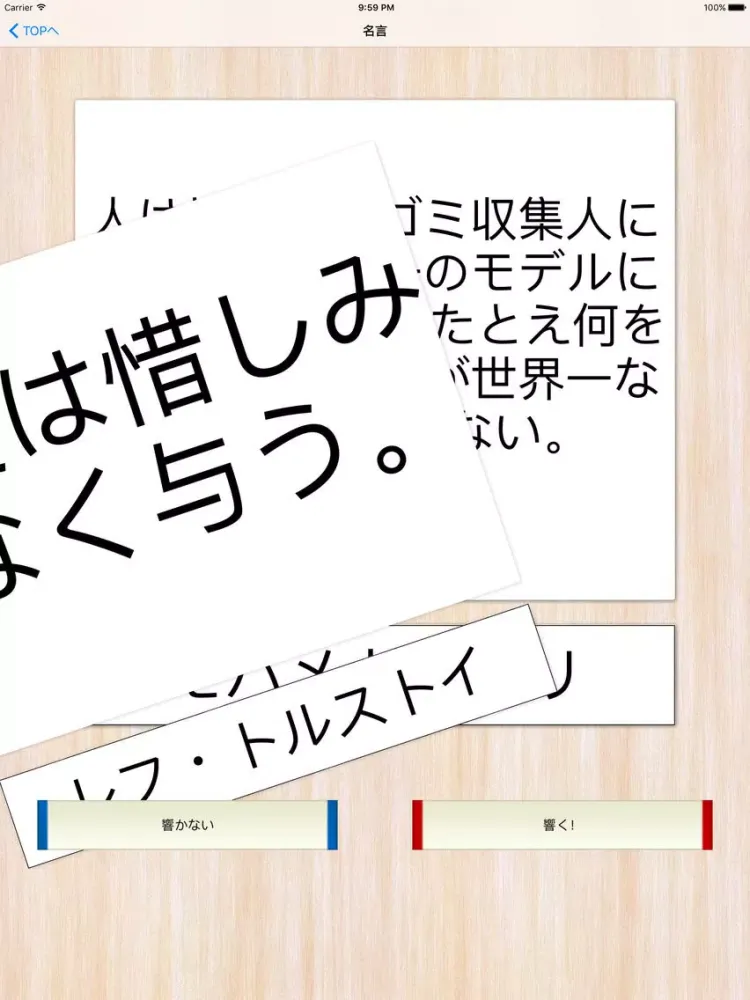 名言集 -偉人、著名人の心に響き人生の格言 iPad 應用截圖