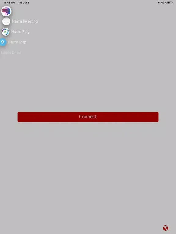 Ảnh chụp màn hình của HajMa Connect iPad 