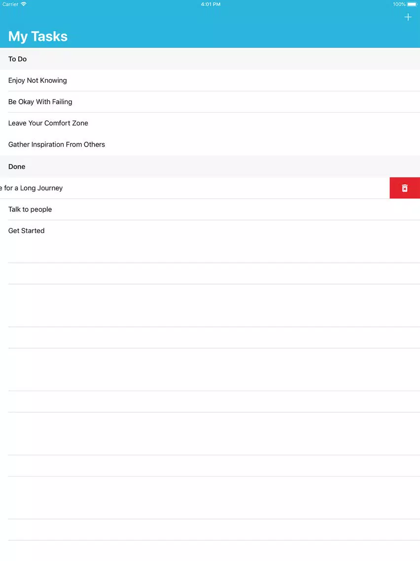 ภาพหน้าจอของ To-Do HajMa iPad 