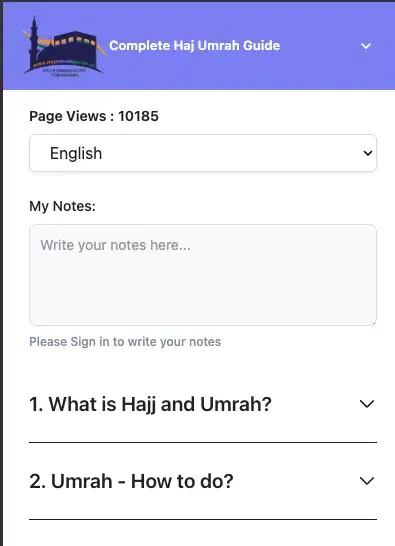 Haj Umrah Guide for Indians স্ক্রিনশট