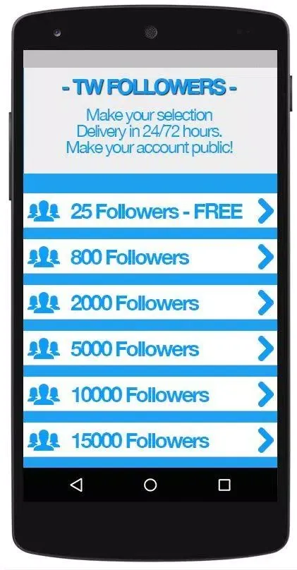 Screenshot di Get Twitter Followers