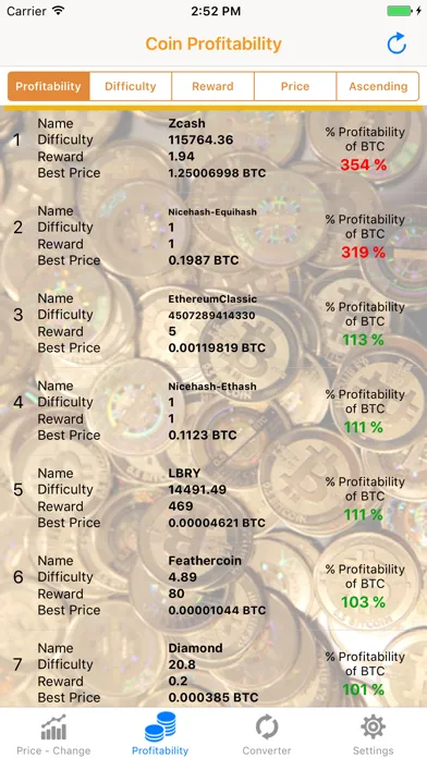 Capturas de pantalla de Coin Rates - Bitcoin Converter