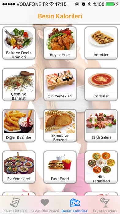 Ảnh chụp màn hình của Diyetler Pro - Diyet Listeleri