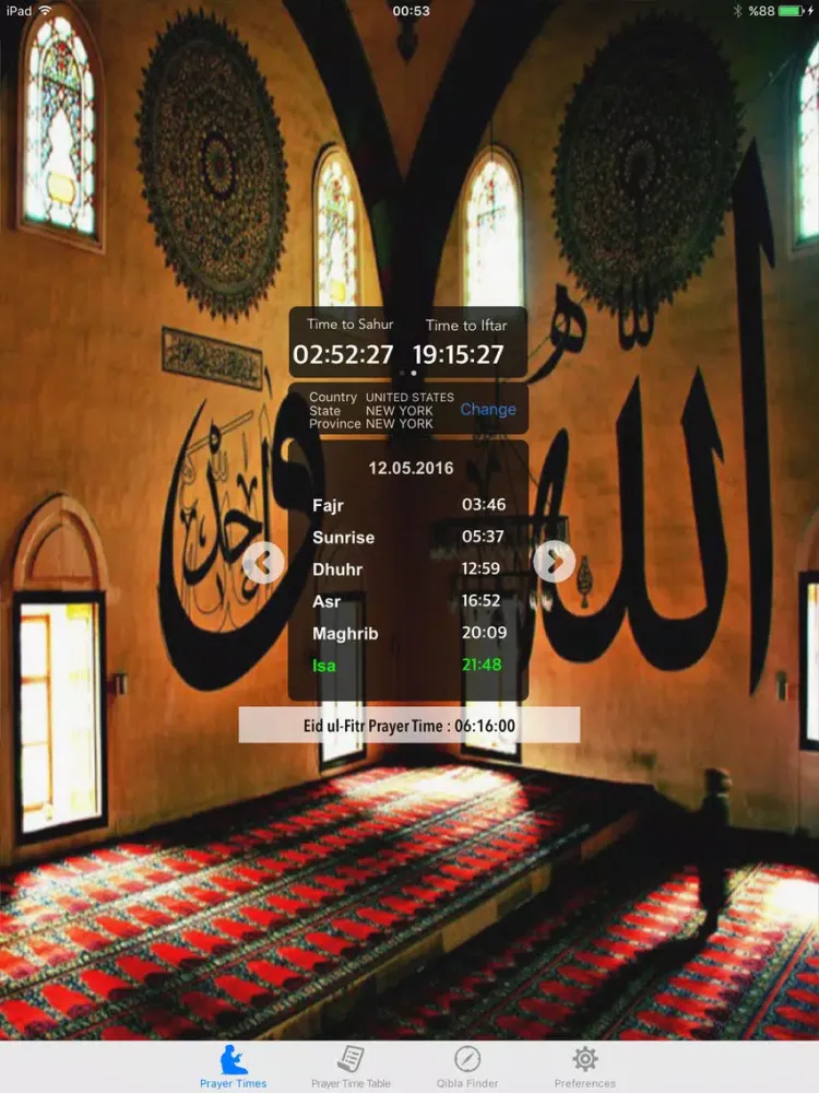 Muslim Prayer - Adhan Timer iPad  سکرین شاٹس